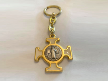 Load image into Gallery viewer, Saint Benedict Cross Keychain