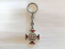 Load image into Gallery viewer, Saint Benedict Cross Keychain