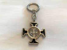 Load image into Gallery viewer, Saint Benedict Cross Keychain