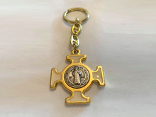 Load image into Gallery viewer, Saint Benedict Cross Keychain

