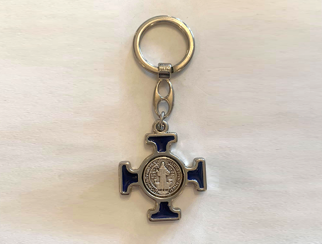 Saint Benedict Cross Keychain