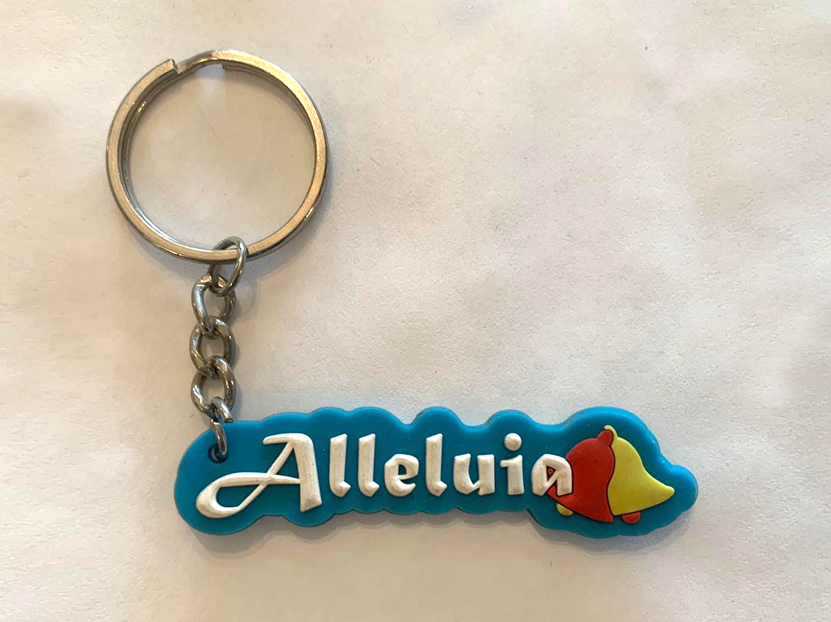 Ave Maria and Alleluia Keychain