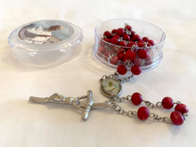 Load image into Gallery viewer, Rosary in Deep Red
