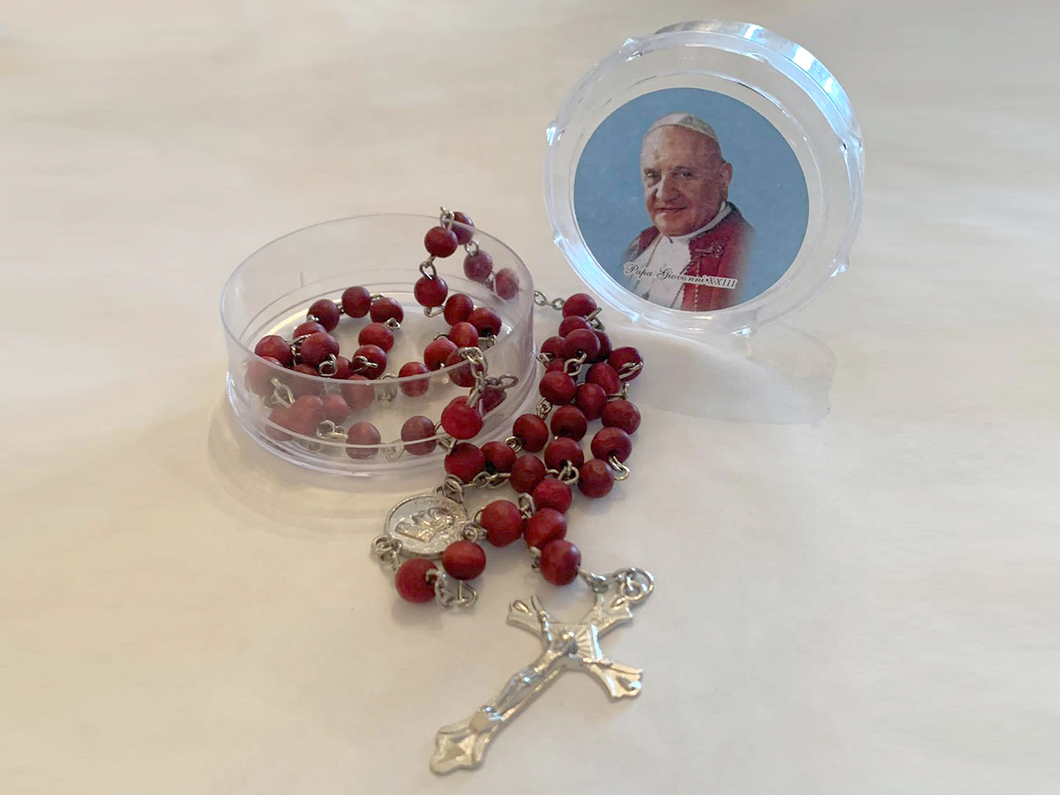 Rosary in Deep Red